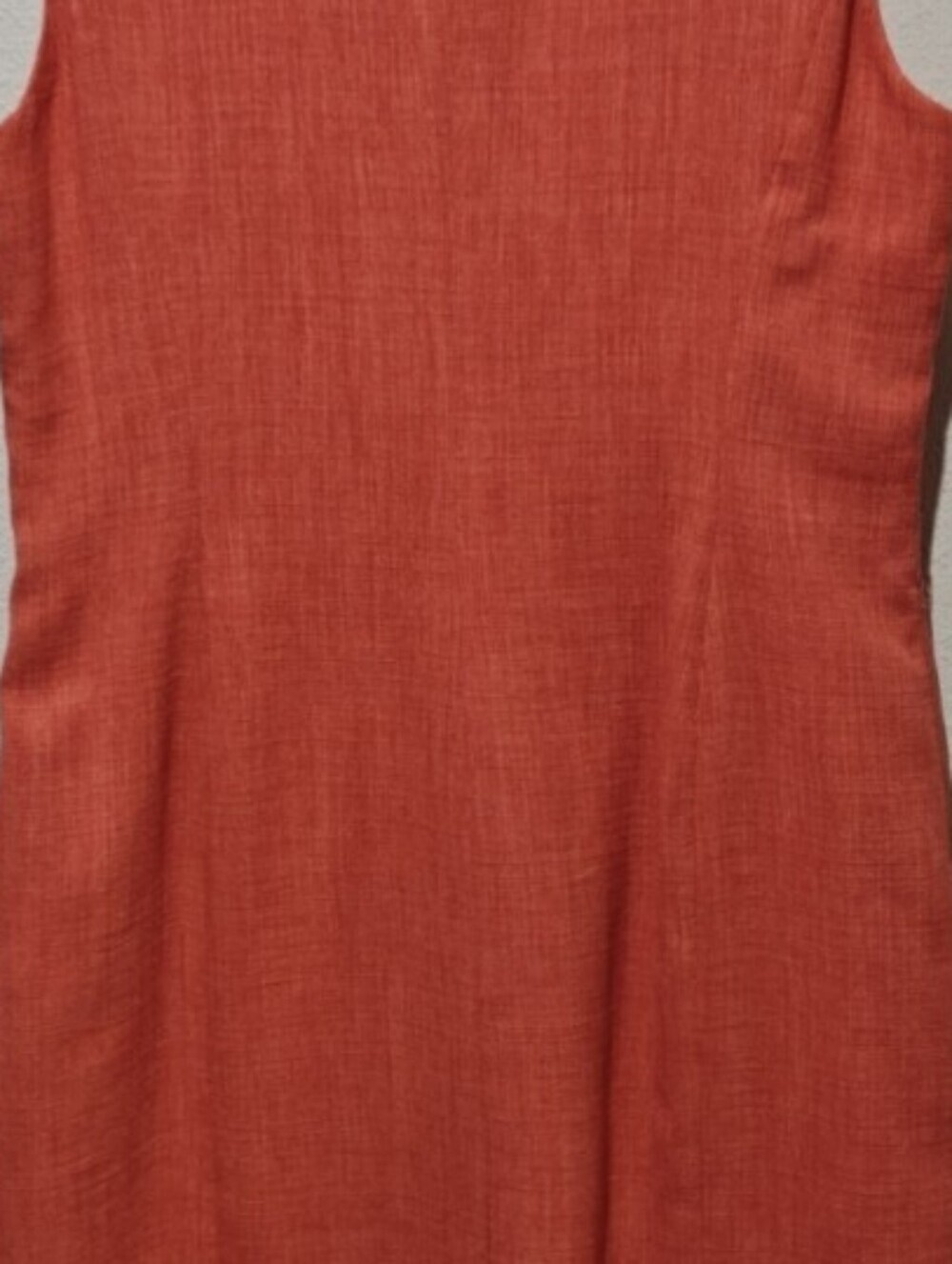 Evan Picone Sheath Dress Midi Length Tweed Ruffle Burnt Orange